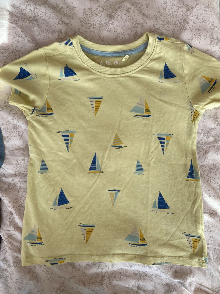 Duży zestaw 6 Top T-shirt koszulki bawełniane 110 4-5 latka Reserved