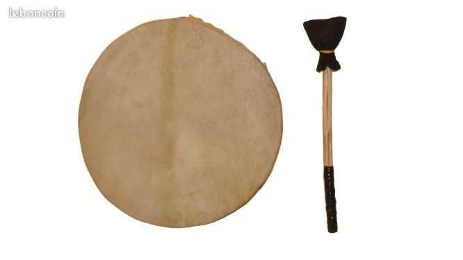 Tambor xamânico novo, artesanal