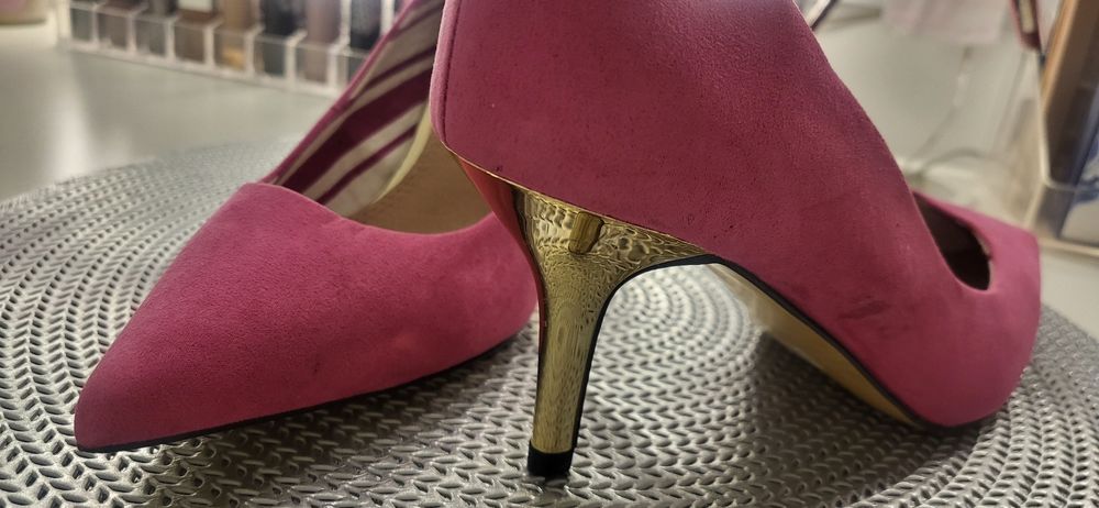 Sapatos Salto Alto Médio - Rosa 36