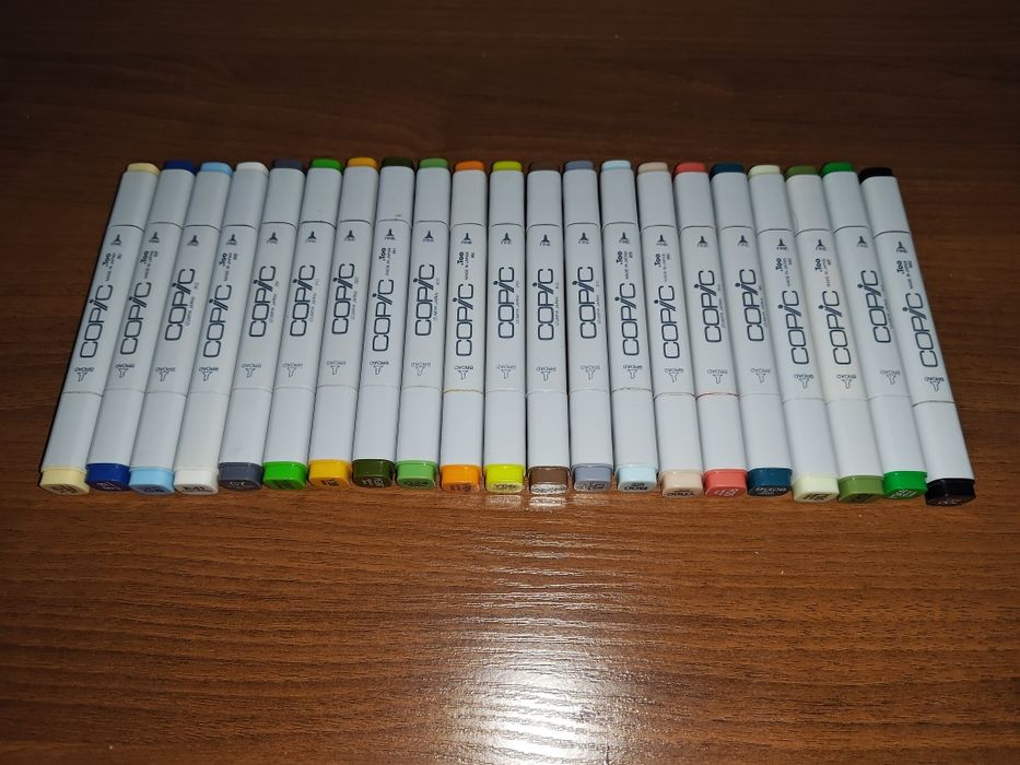 Komplet markowych profesjonalnych markerów COPIC Japan