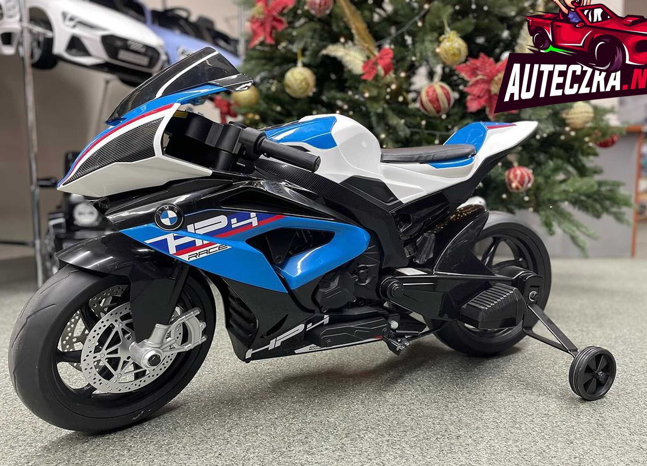 Duży motor ścigacz na akumulator dla dziecka BMW HP4 elektryczny