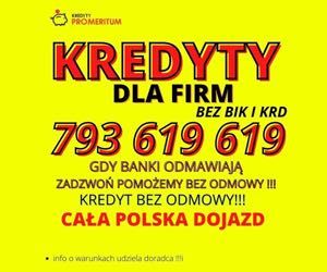 Kredyty firmowe bez ZUS i US. Dla firm BEZ BIK