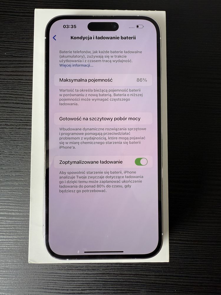 Apple Iphone 14 pro max srebrny silver 128 GB