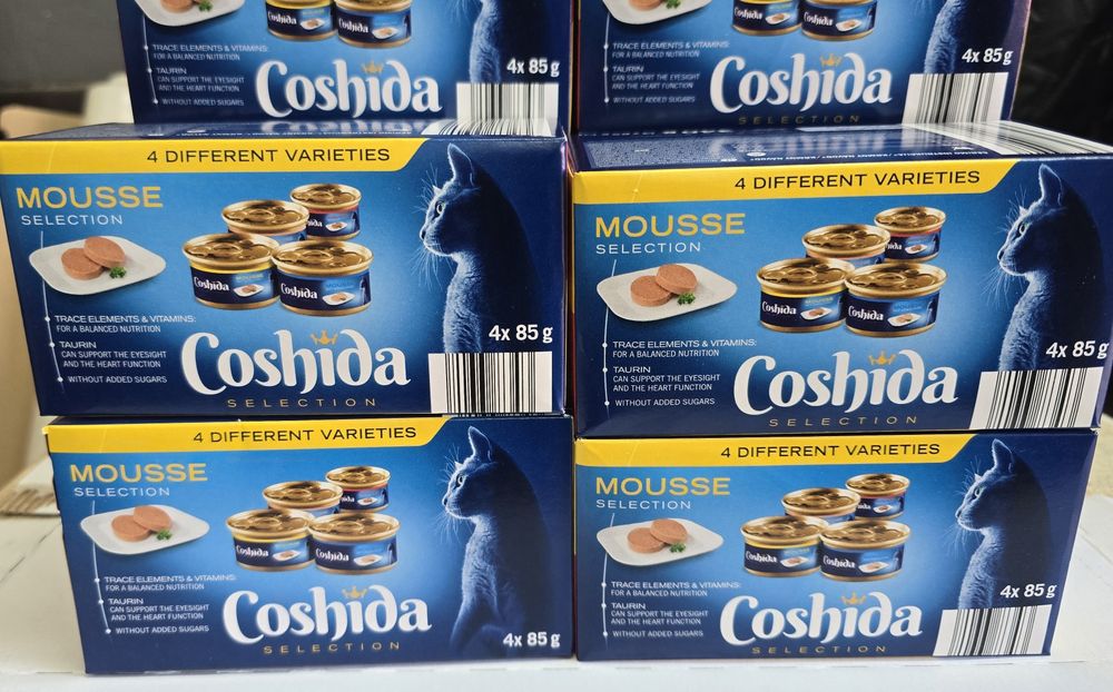 96x85g COSHIDA selection Mousse mix smaków dla kota 
Wszystkie karmy s