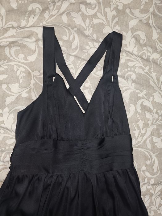 Vestido Cetim Preto S