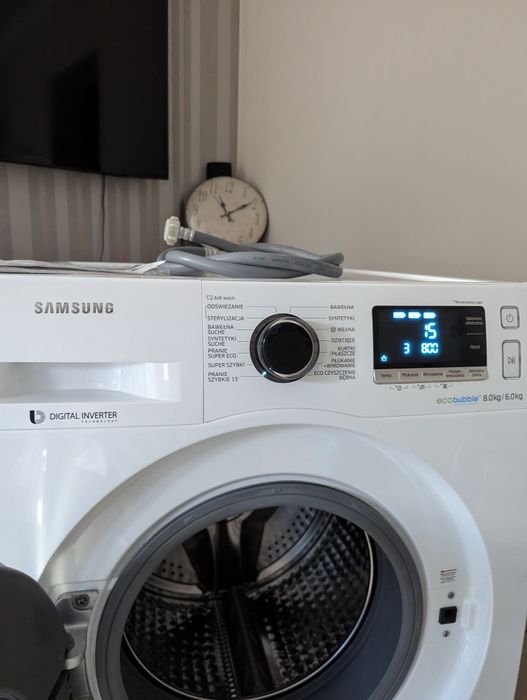 Pralko-suszarka SAMSUNG AI Control EcoBubble 8KG AddWash GWARANCJA