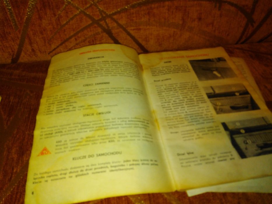 polski Fiat 125 kombi 1971 instrukcja obsługi