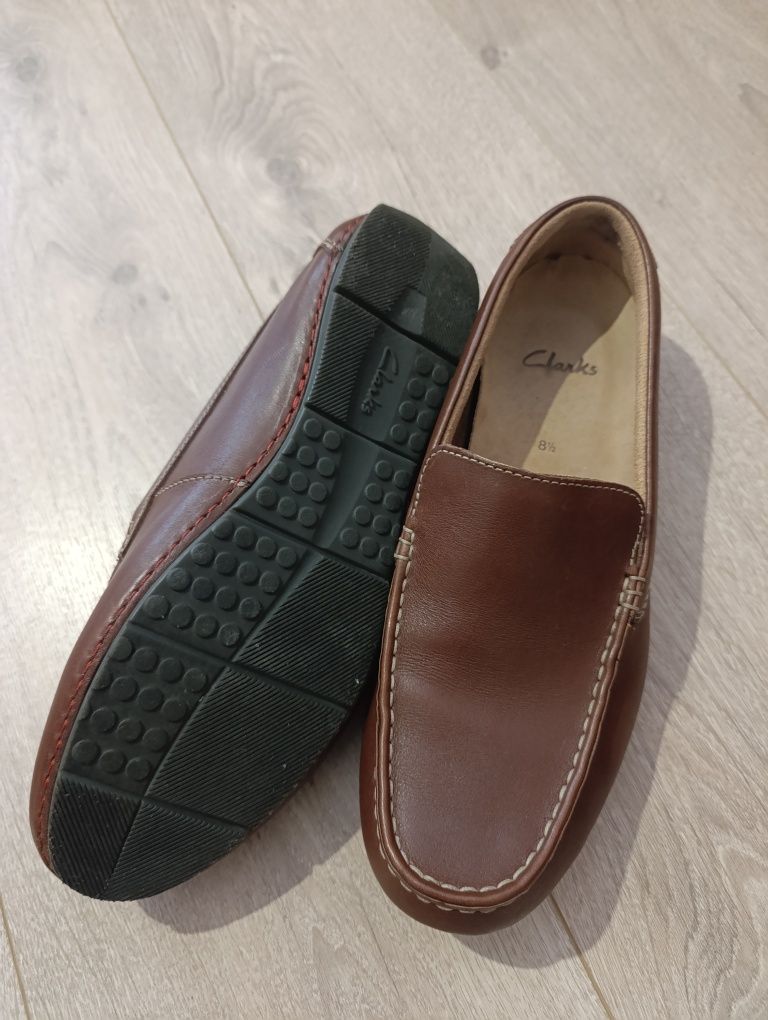 Мокасини черевики Clarks 8 G наш 41-42 р 27.5 см туфлі мокасины