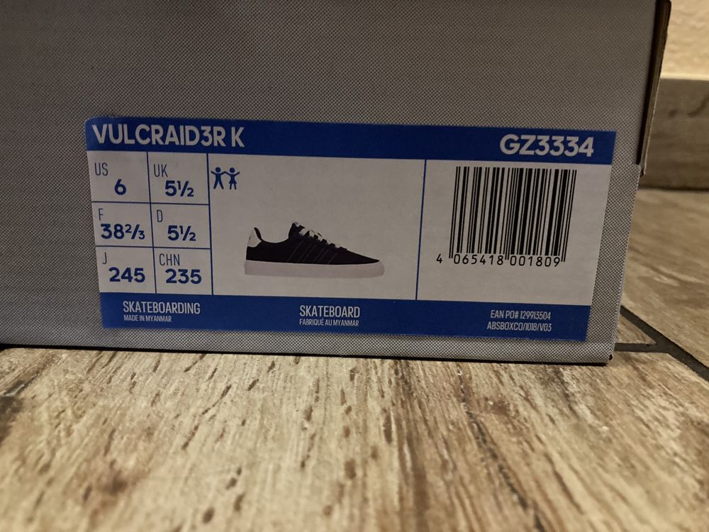 Trampki buty adidas vulcraid 3R K GZ3334 rozm 38. 2/3 cm