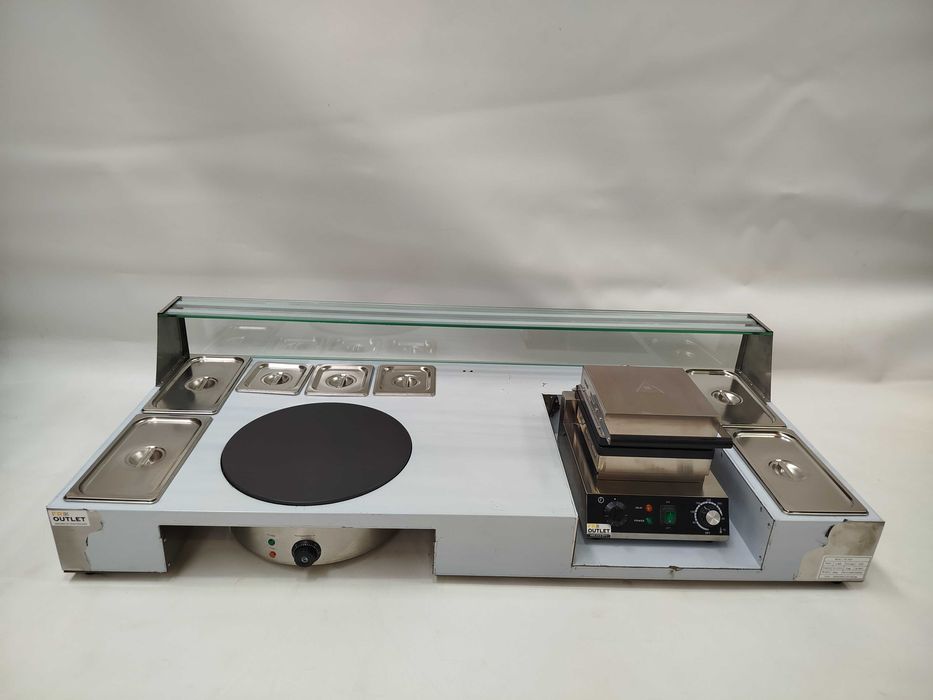 Setup waffles + crepes em inox - NOVA