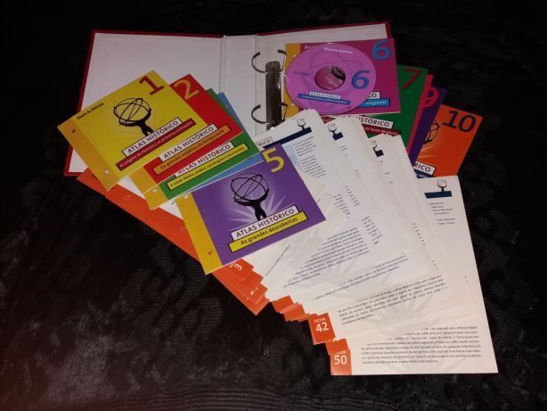 Atlas Histórico Multimédia de Portugal com 10 CD-ROMs e 50 fichas