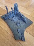 Plansza do gry warhammer, gry bitewne, makiety, ruiny