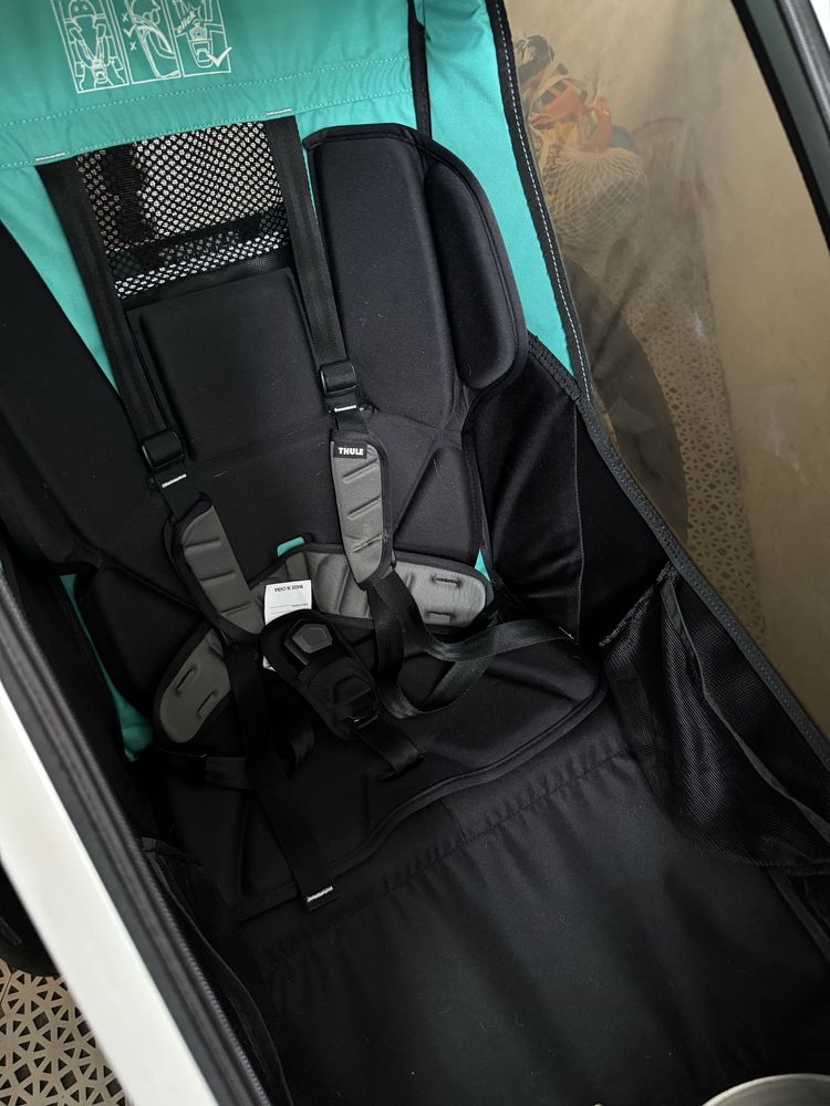 Przyczepka Thule Lite 1 zestaw z kolem do biegania, hamakiem i wkladką