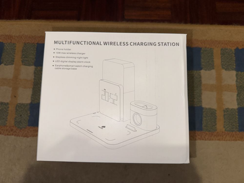 Wireless charger/charging station 3-in-1