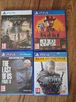 Gry ps4 i ps5 ( rdr2, expedition 33, wiedzmin 3, the last of us part 2
