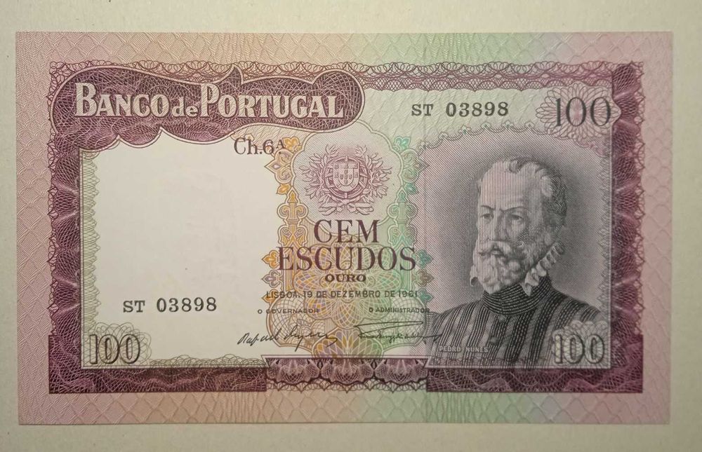 Nota 100 escudos 1961 - NOVA Portes Gratis