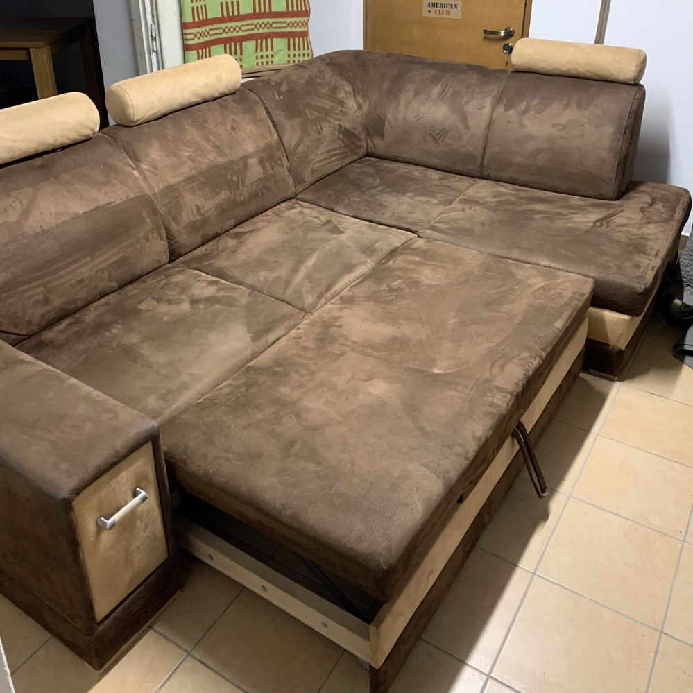 Duża sofa narożnik kanapa