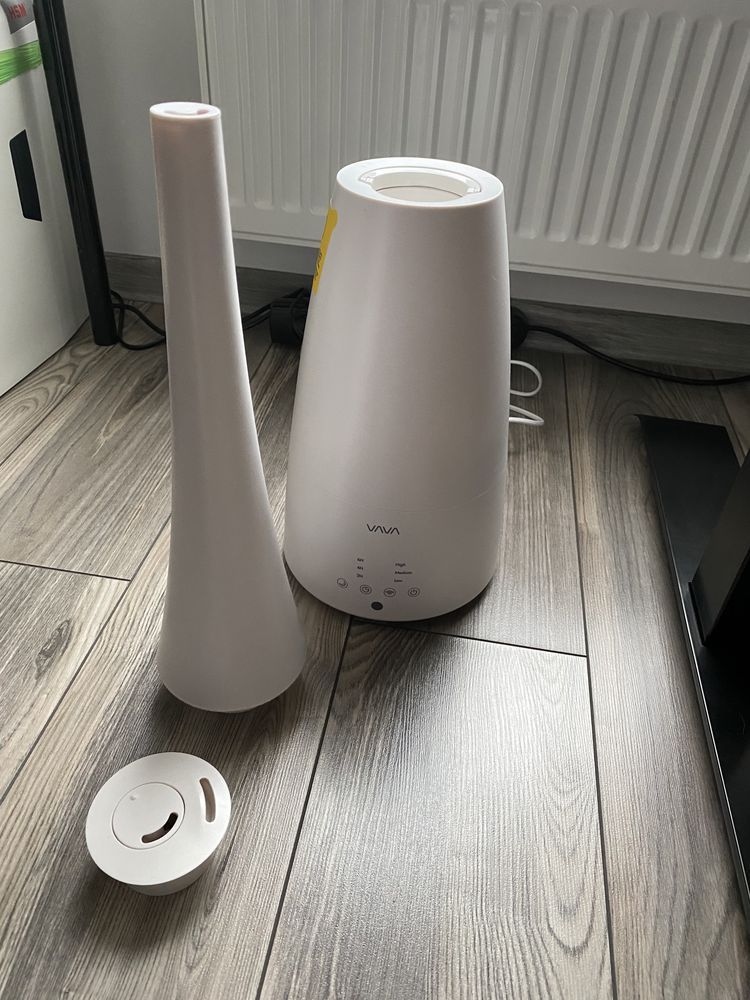 Elegancki design nawilżacz powietrza ultradźwiękowy VAVA biały +pilot