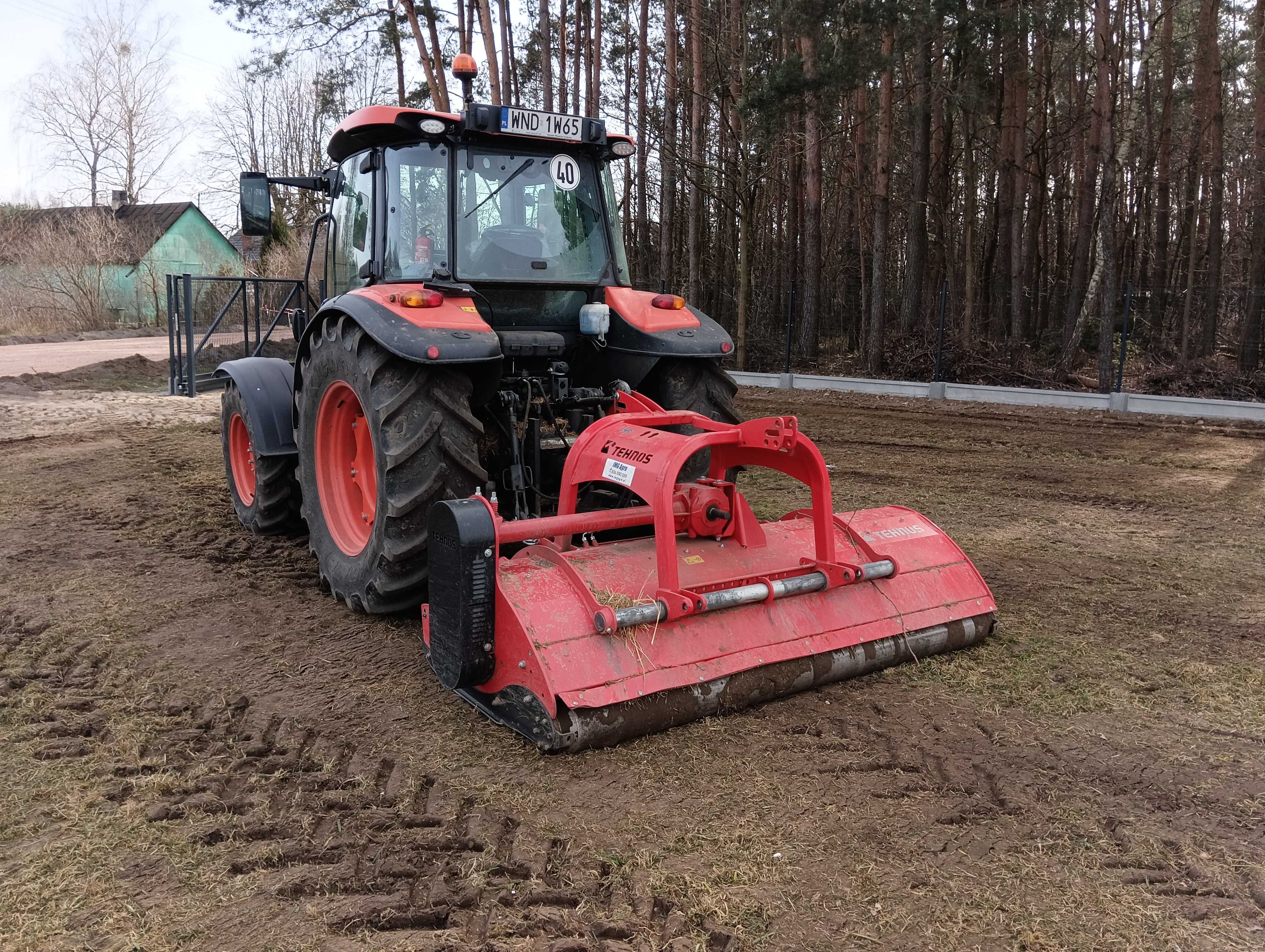 Koszenie łąk trawy mulczowanie mulczer czyszczenie działek rębak