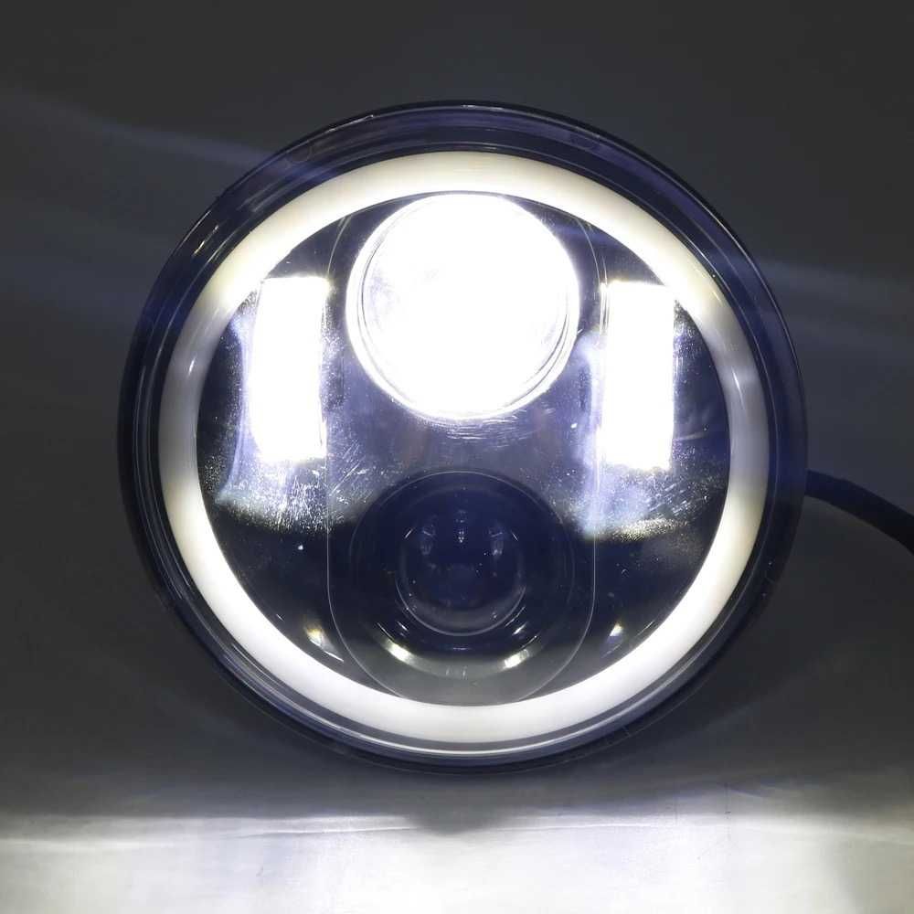 Farol frontal LED 5.75 pol cafe racer bobber chopper