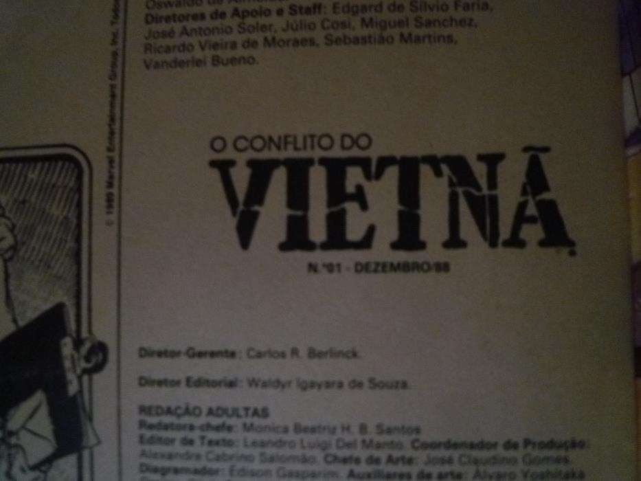 O Conflito do Vietnã Revista a cores nº 1 Dezembro de 1988