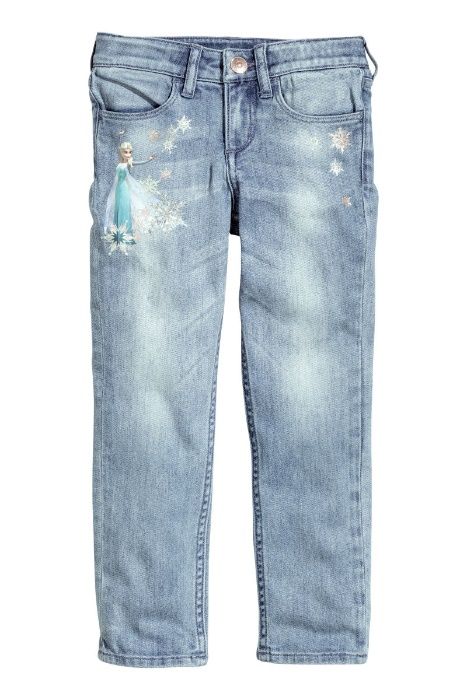 H&M rozm. 140 (9-10 lat) Disney Frozen nowe jeansy Kraina Lodu- ELSA