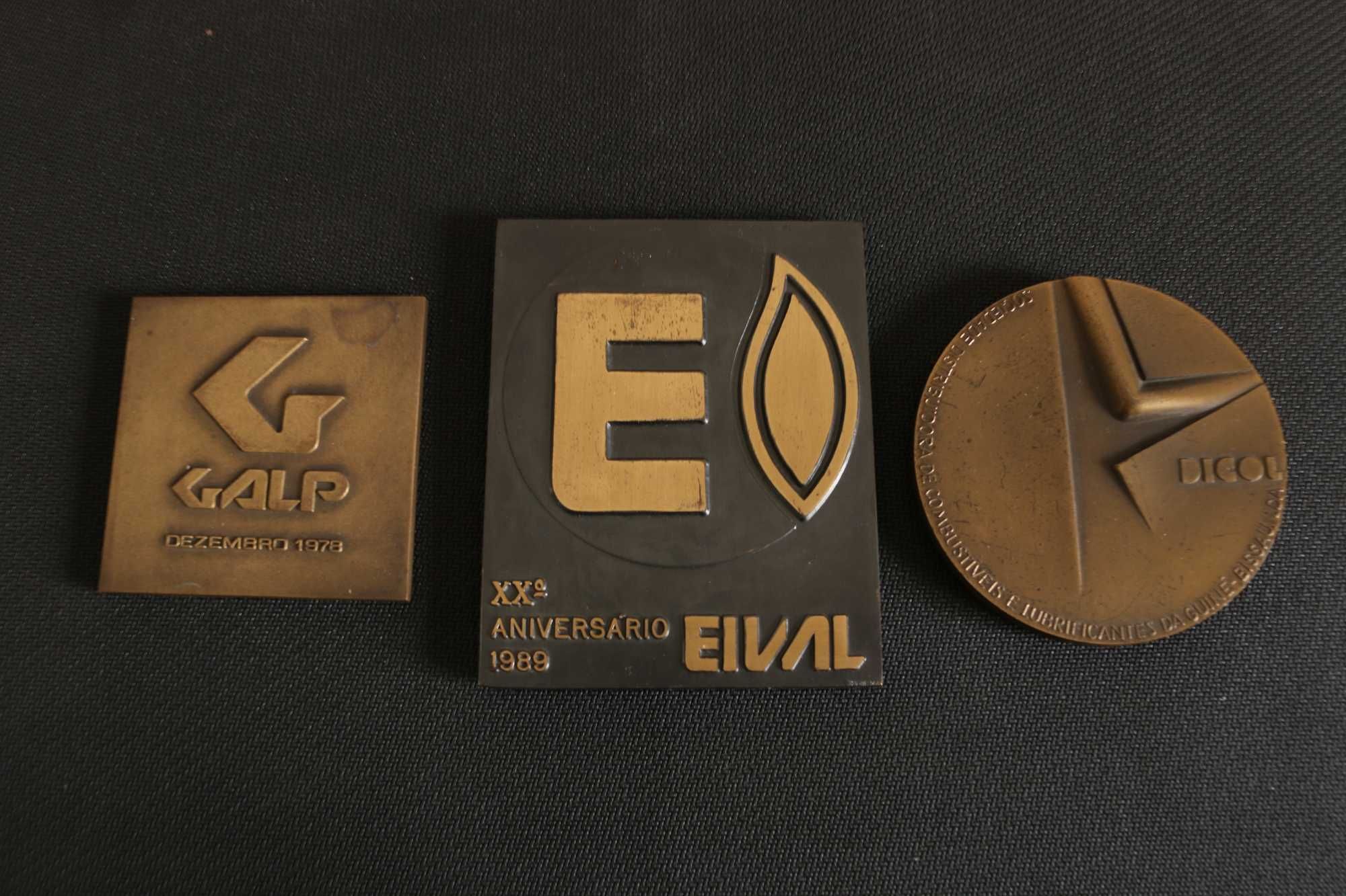 medalhas bronze sector energético vintage