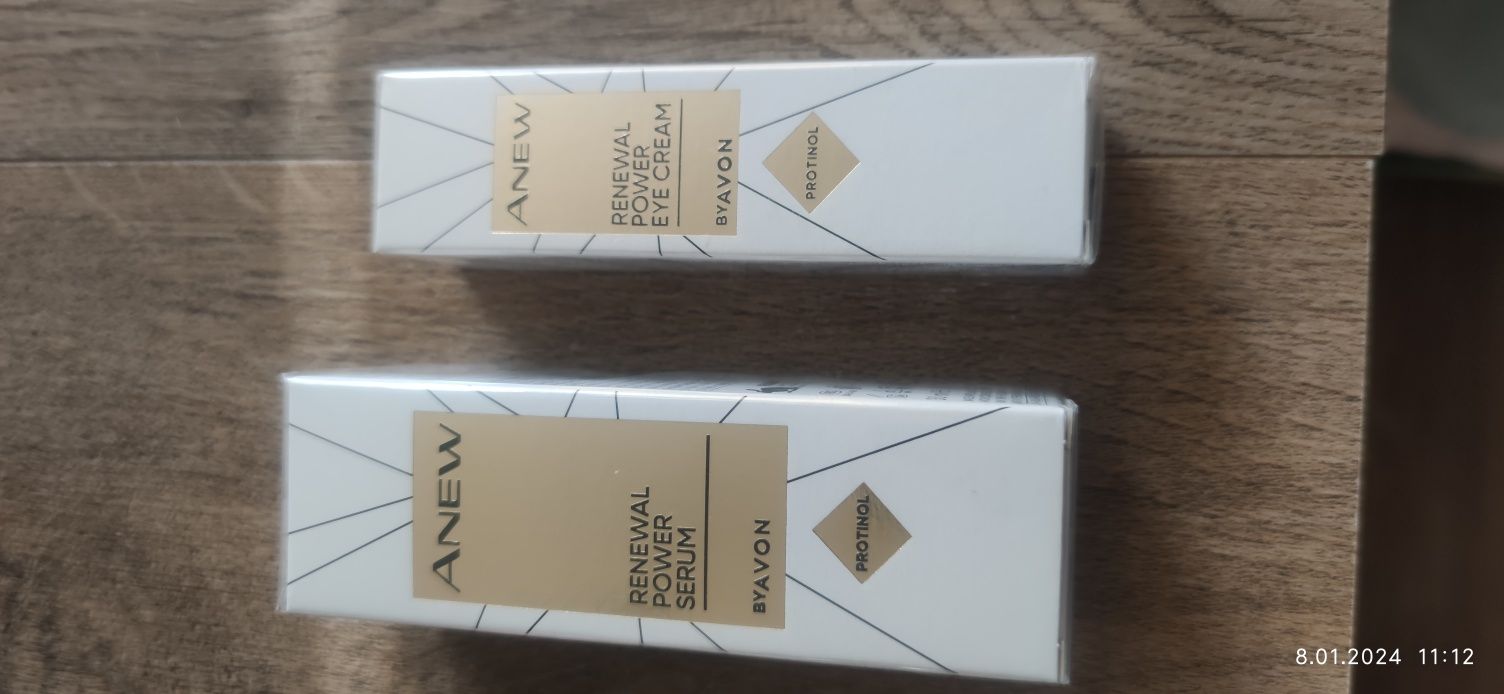 Zestaw z protinolem Avon serum i krem pod oczy