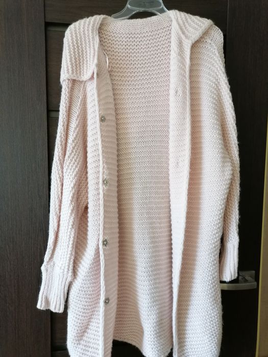 Kardigan damski różowy