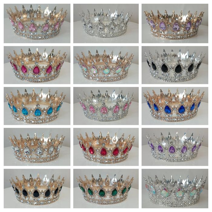 Корона, блискітки харчові, діадеми, стрічки, топери
