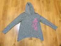 rozm 152 Primark Activ sweter sportowy szary z kapturem