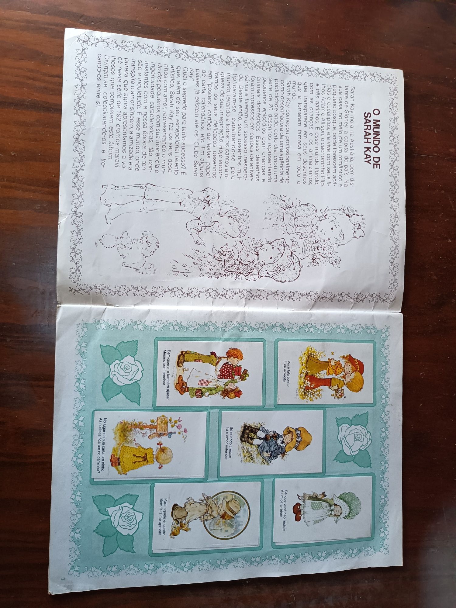 Caderneta cromos Bem me quer - Sarah Kay