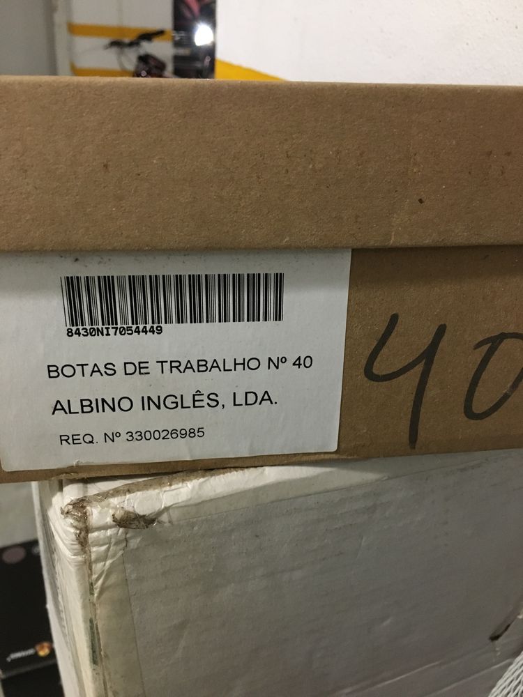 Bota de trabalho