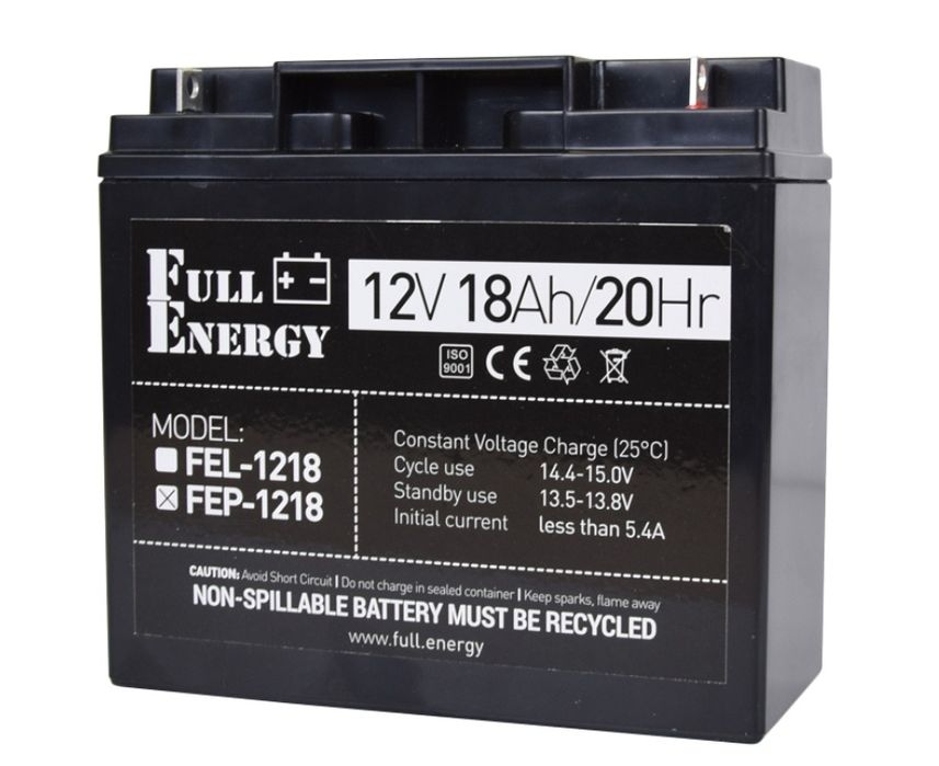 Аккумулятор 12В 18 Ач для ИБП Full Energy FEP-1218