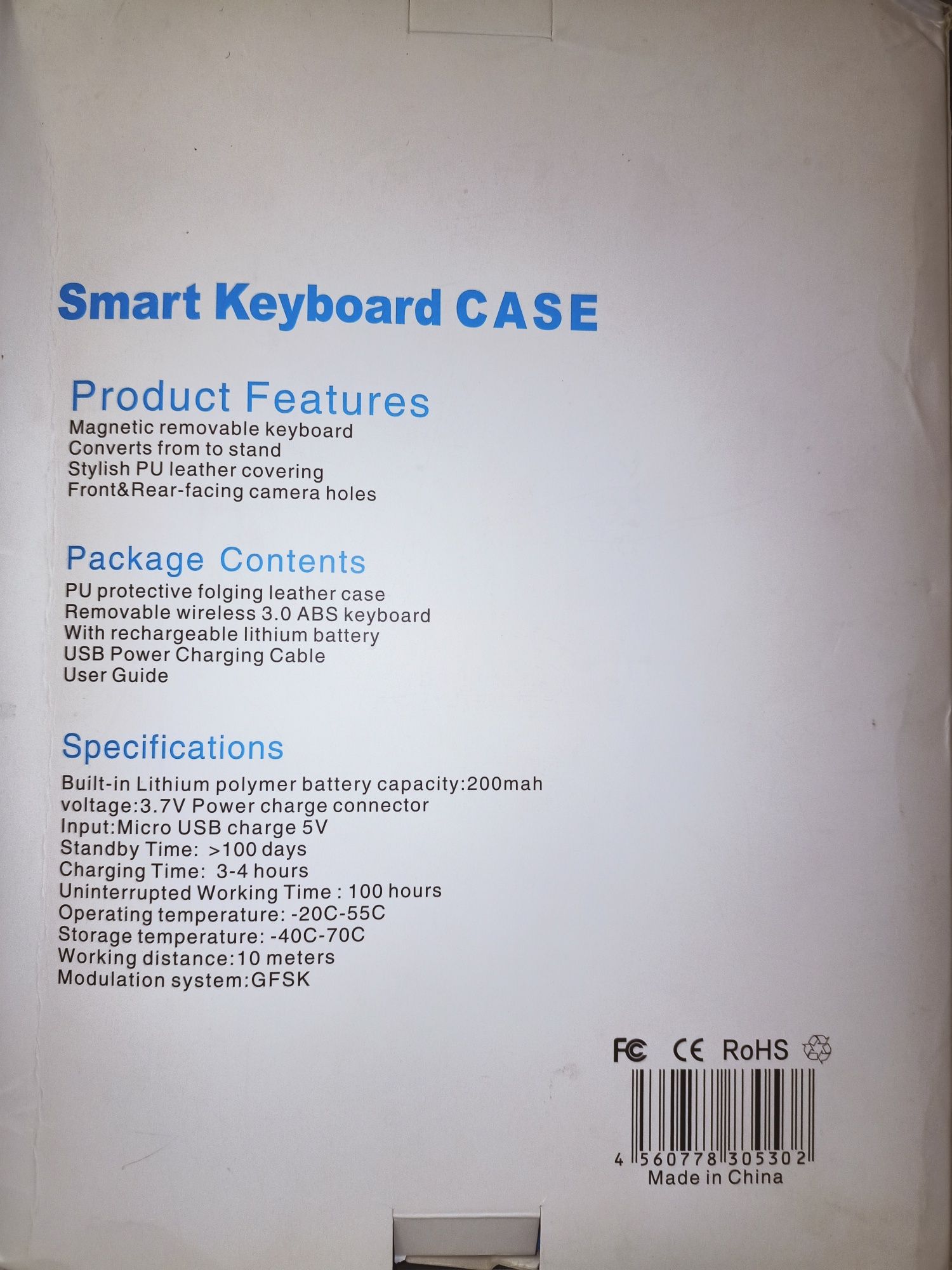 Чохол з блютуз клавіатурою smart keyboard case ipad 10.2