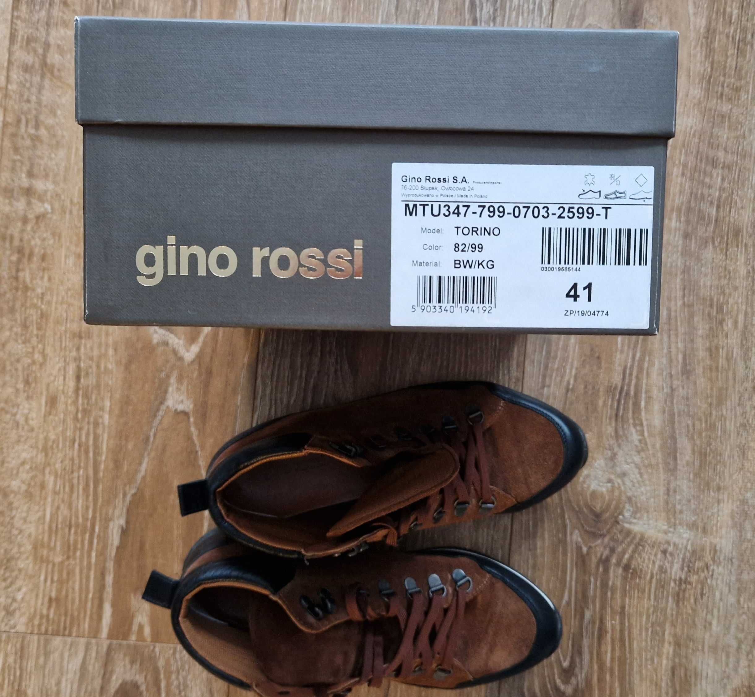 Męskie buty zimowe Gino Rossi r.41