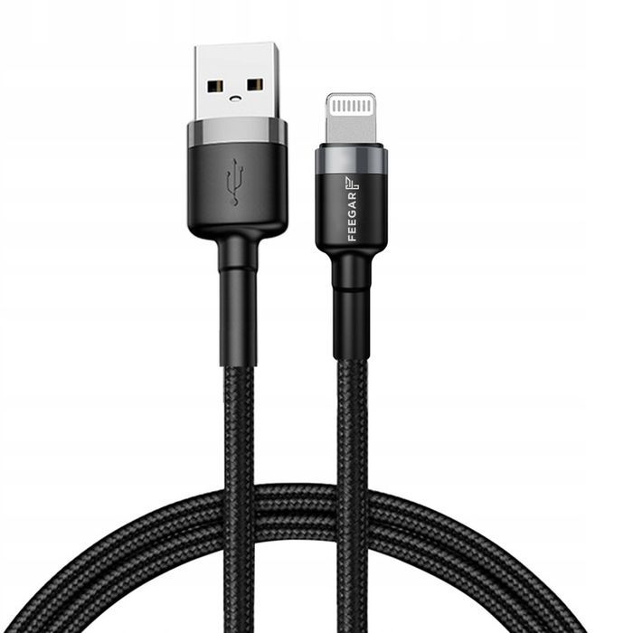 Feegar Kabel USB Lightning do iPhone przewód nylon