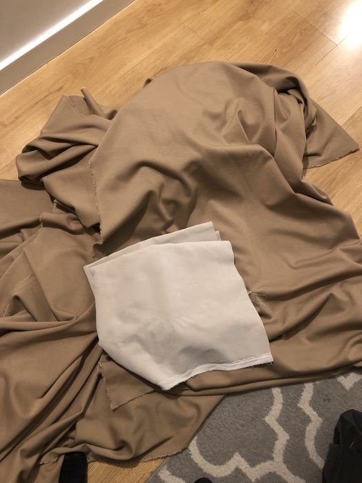 Tecido castanho ( camel)