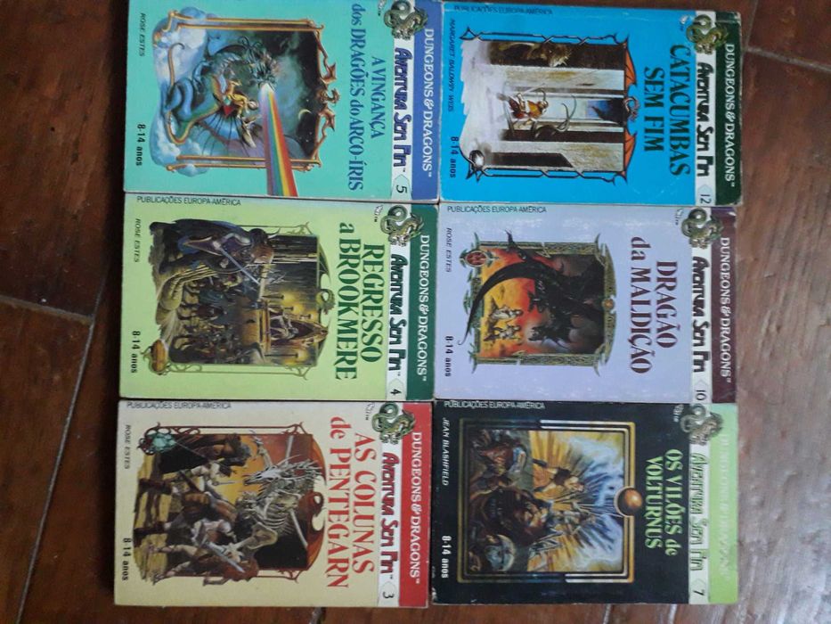 Livros Aventura Sem Fim "Dungeon&Dragons"