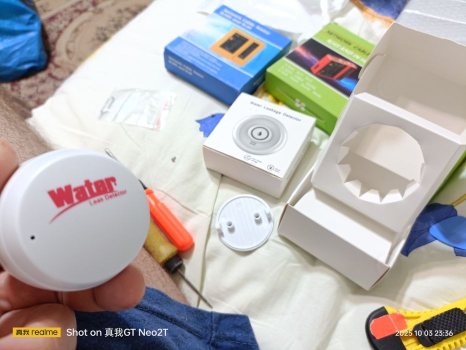 Датчик 433 МГц воды сигнализация - Tuya - Smart life -2025-