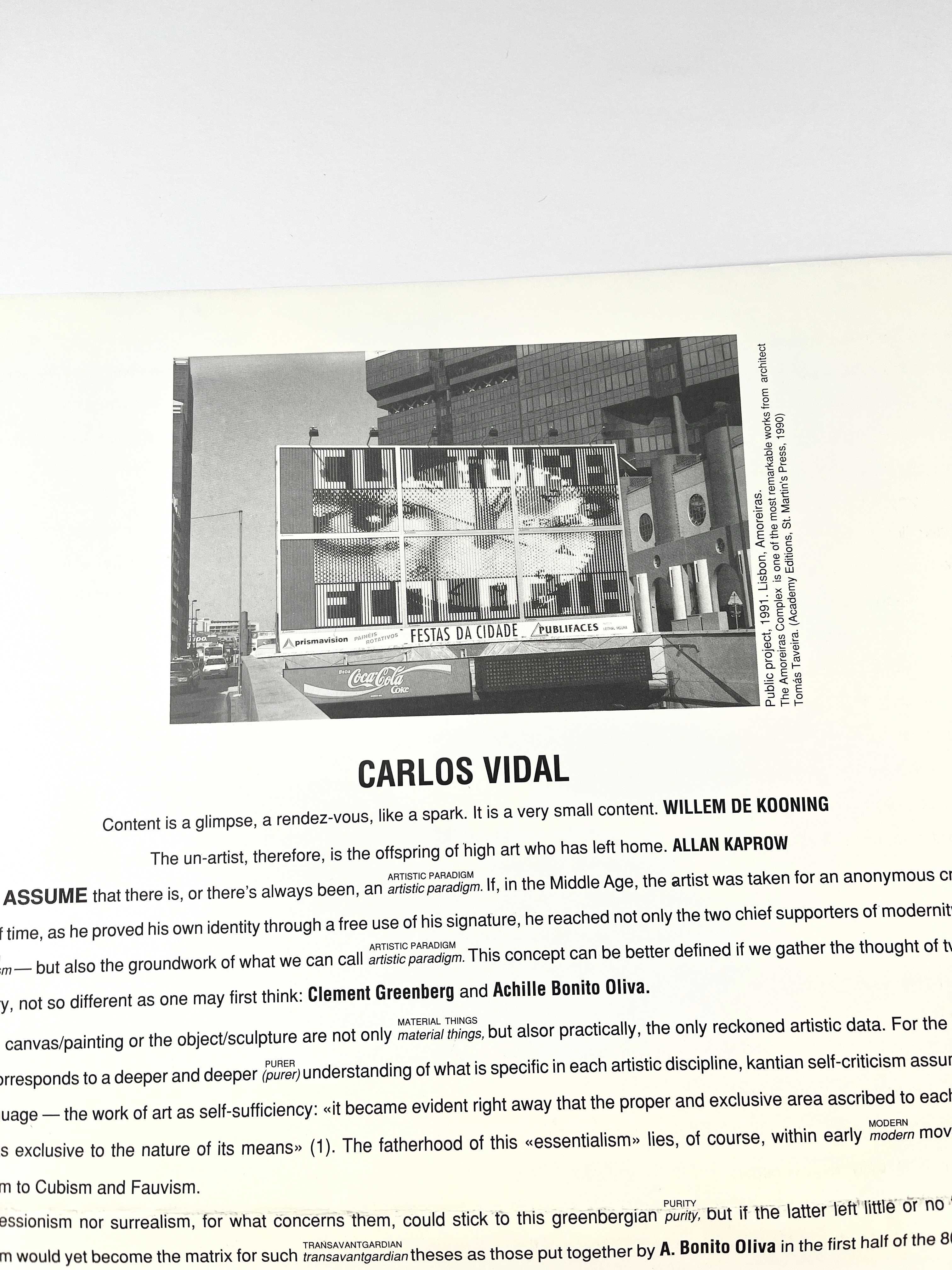 Leonel Moura e Carlos Vidal revista Yes Lisboa, Setembro de 1991