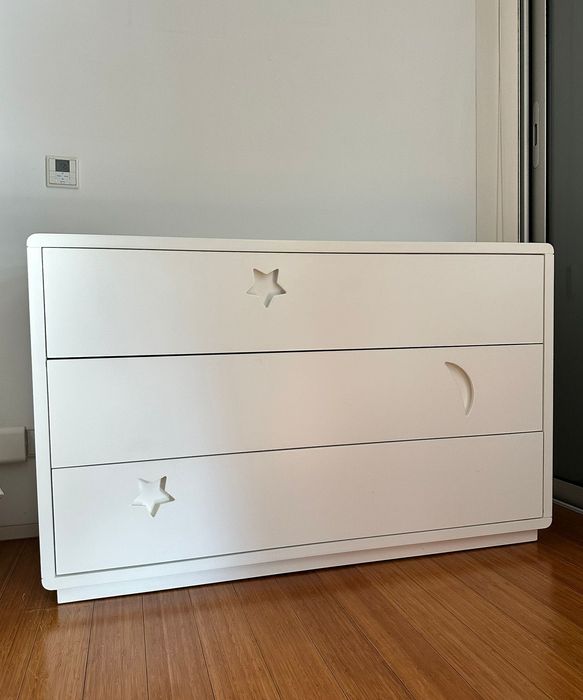 Cómoda Branca Criança, 3 Gavetas