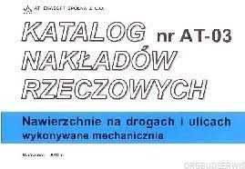 KNR AT-03 Nawierzchnie na drogach i ulicach wykonywane mechanicznie