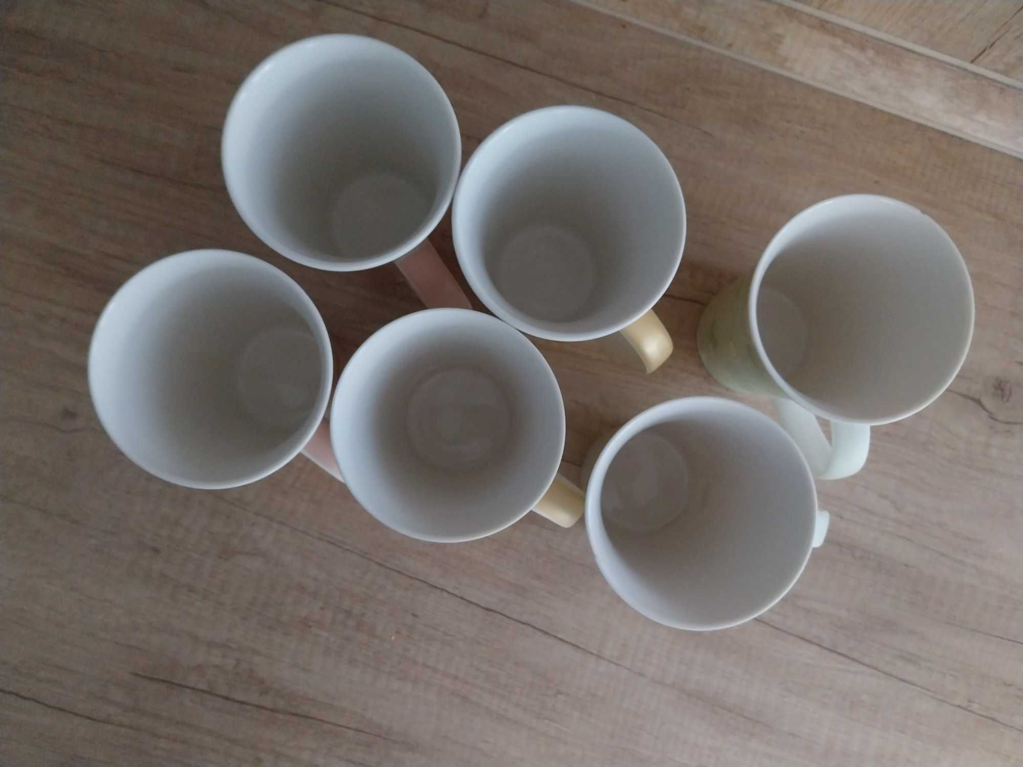 Zestaw kubkow 6 szt kwiaty