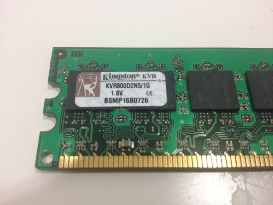 Memórias Kingston 2x 1Gb DDR2 800Mhz