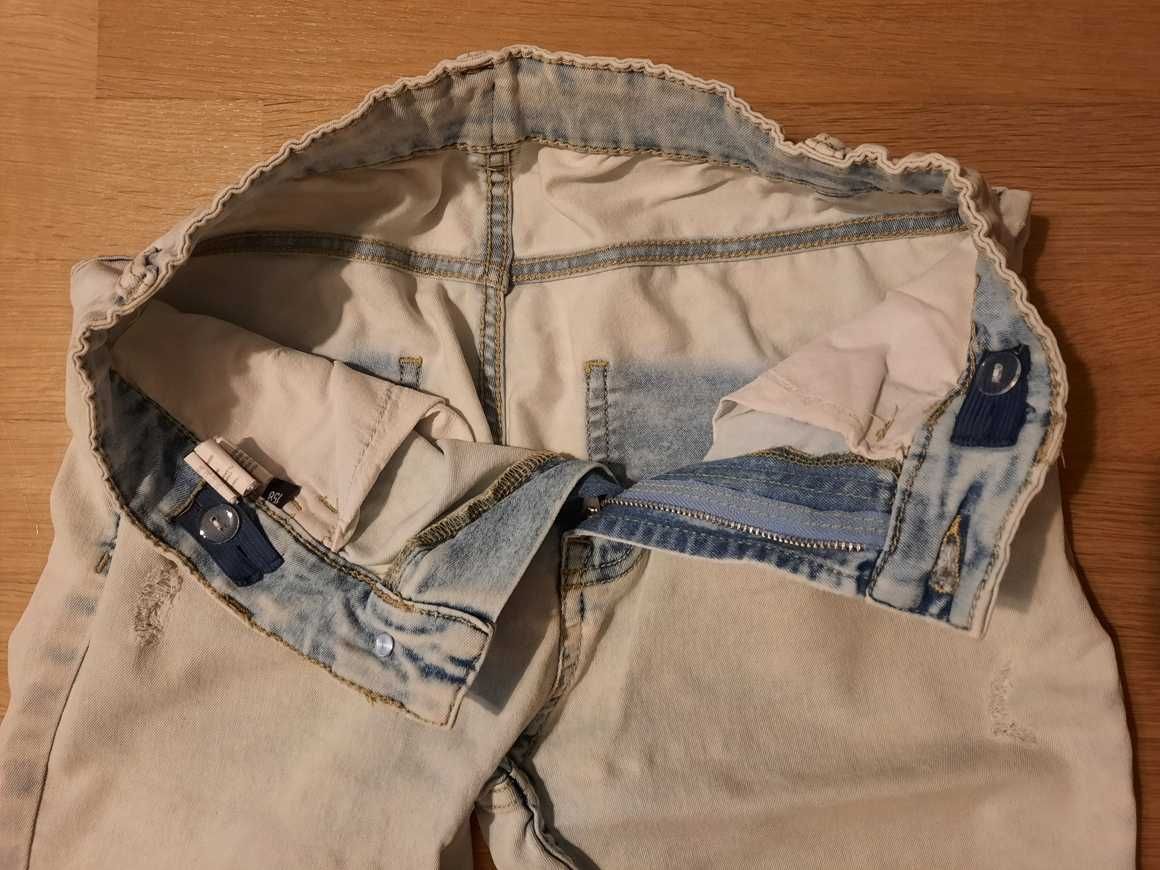 Cienkie spodnie dżinsowe jeans 158 Reporter Young dla dziewczynki