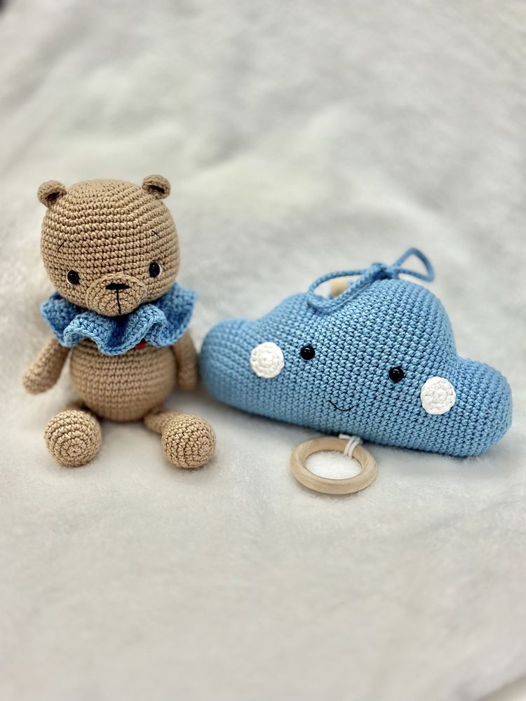 Nuvem musical amigurumi