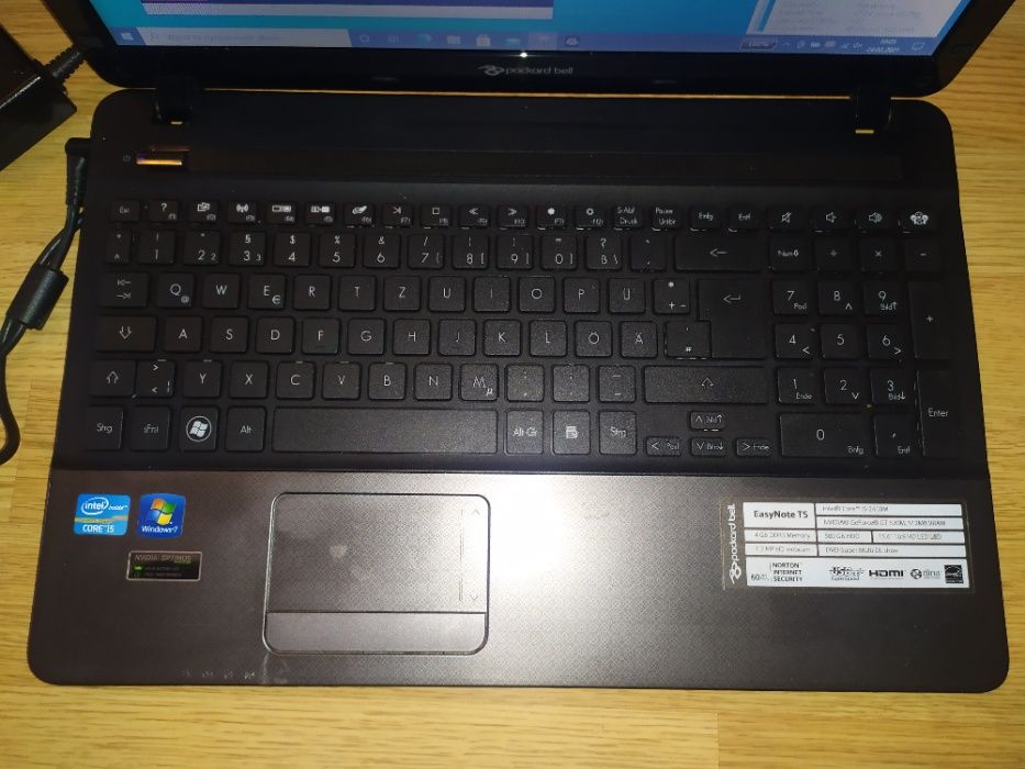 Laptop 15 Acer Packard Bell EasyNote TS P5WS0 Intel i5 WIN 10 HD SSD