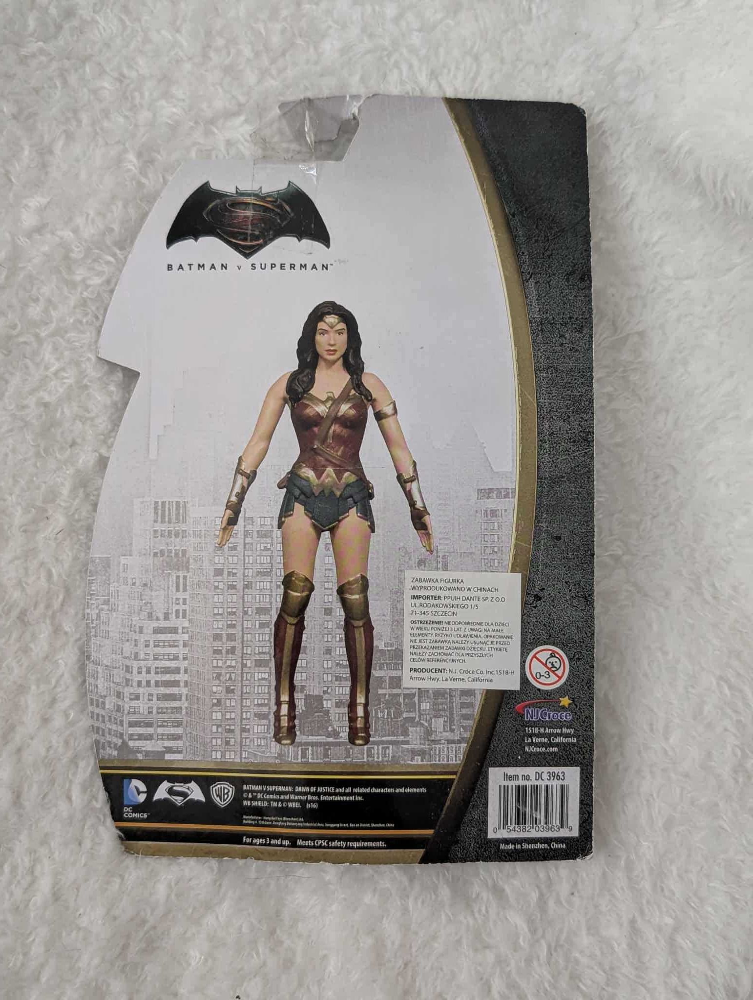 Wonder Woman Batman Superman figurka bendable opakowanie uszkodzone