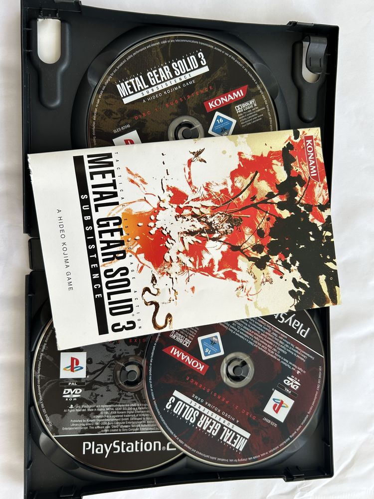 Metal gear solid 3 big box playatation 2 ps2